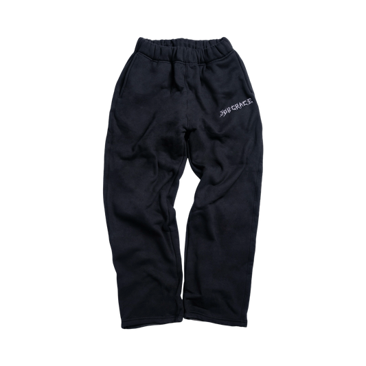 308 BLACK STAPLE SWEATPANTS